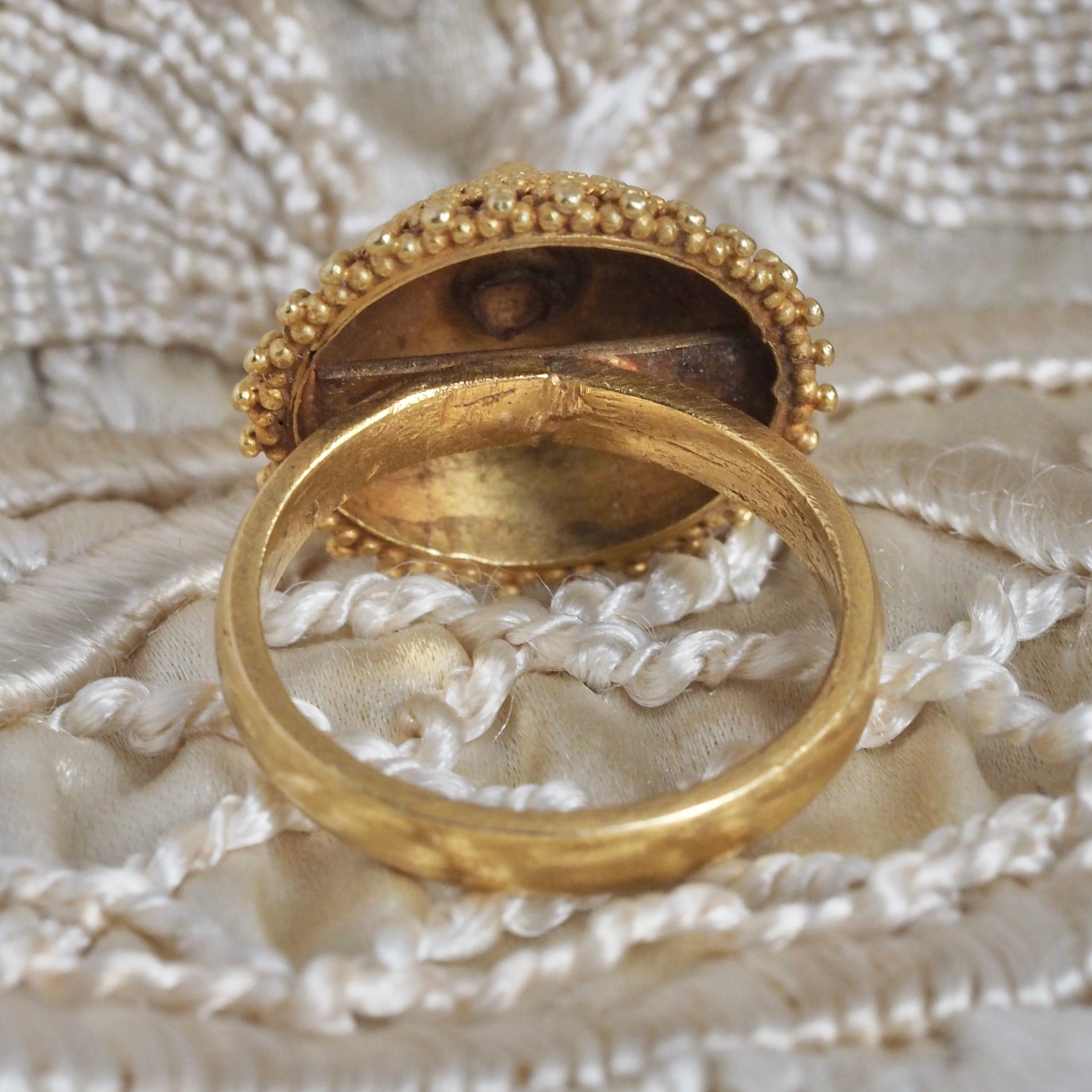 Wbmqda Luxury Vintage Big Black Stone Rings For Men Ethnic Turkish Indian  Jewelry Antique Gold Color